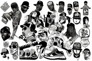 hip hop tattoo idea