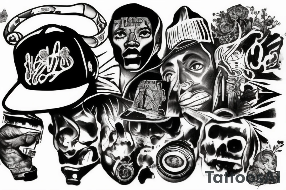 hip hop tattoo idea