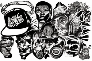 hip hop tattoo idea