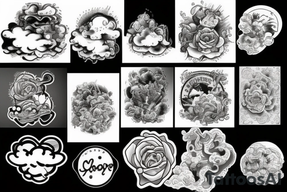 clouds tattoo idea
