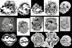 clouds tattoo idea