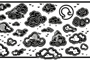clouds tattoo idea
