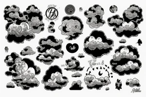 clouds tattoo idea