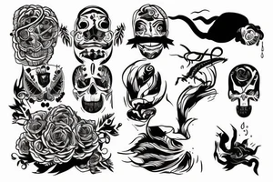 A person sinks only to find the strength in himself tattoo idea