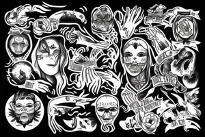 A person sinks only to find the strength in himself tattoo idea