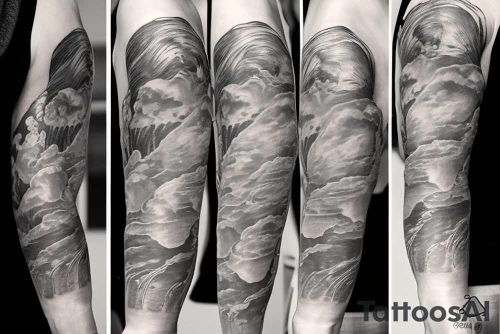 clouds tattoo idea