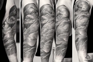 clouds tattoo idea