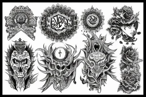temple building tattoo idea