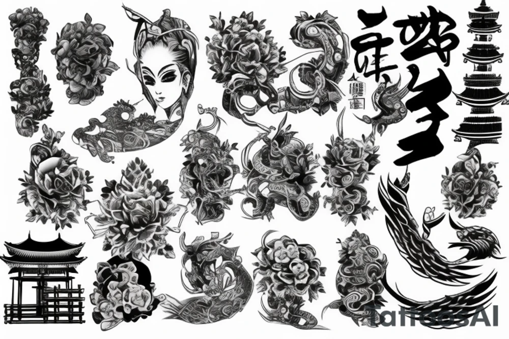 temple building tattoo idea