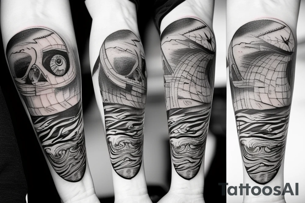 planet earth tattoo idea