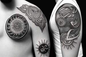 Capricorn sun, scorpio moon, libra rising tattoo idea
