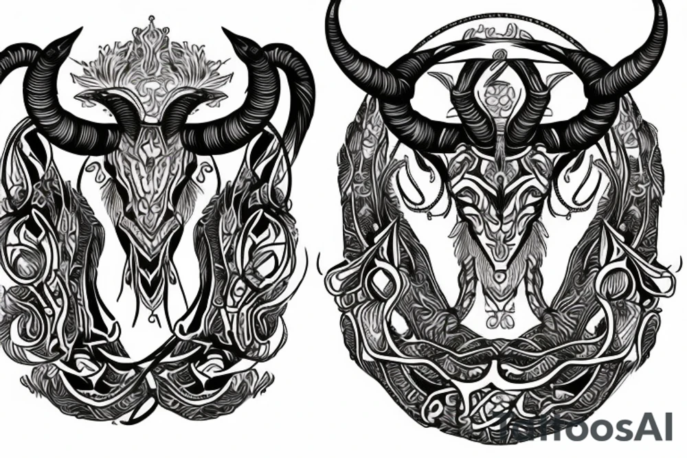 Capricorn, scorpio, libra tattoo idea