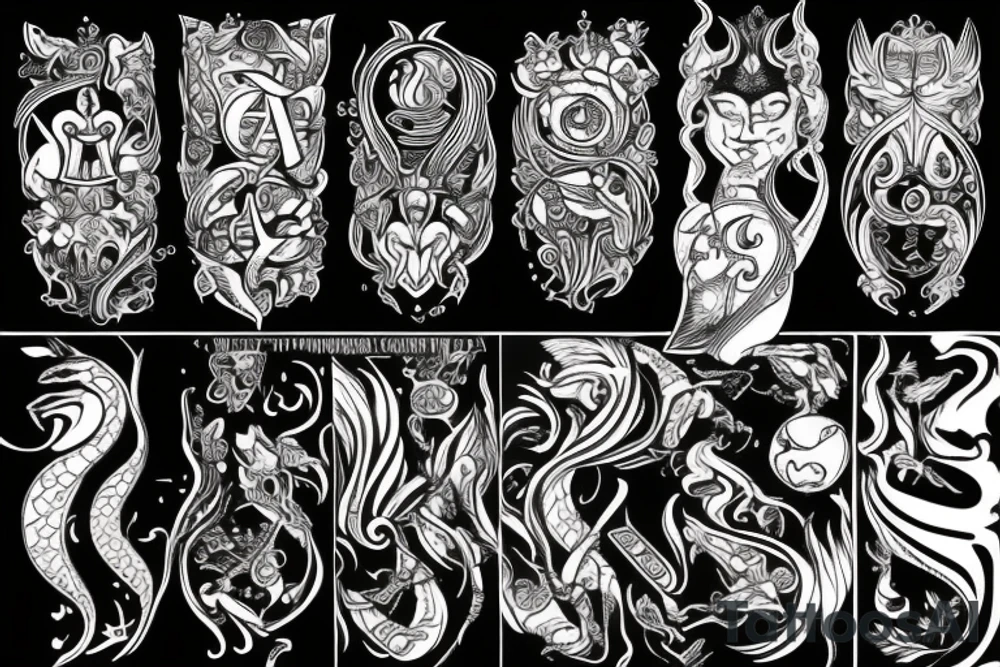 Capricorn, scorpio, libra tattoo idea
