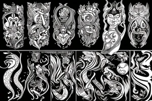 Capricorn, scorpio, libra tattoo idea