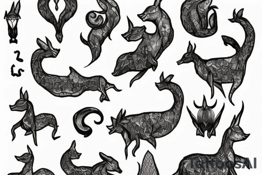 Sea goat tattoo idea
