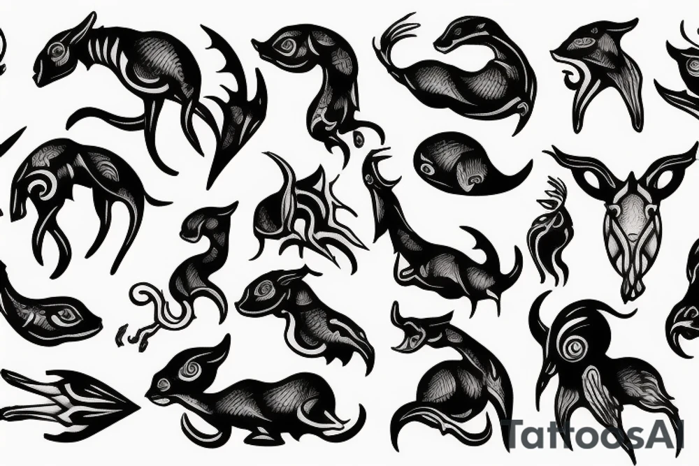 Sea goat tattoo idea