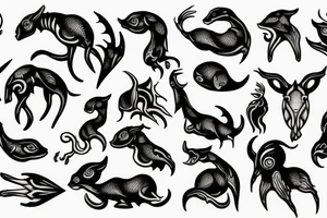 Sea goat tattoo idea