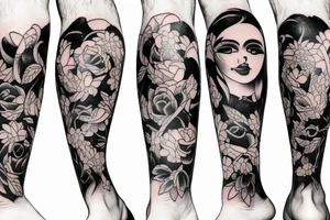 leg tattoo tattoo idea