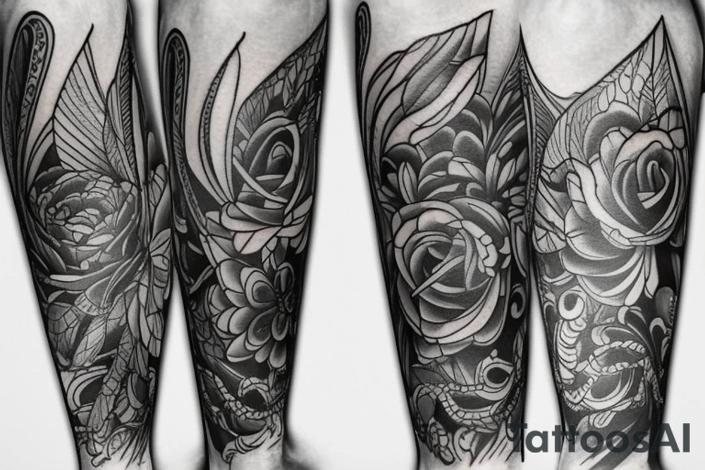 leg tattoo tattoo idea