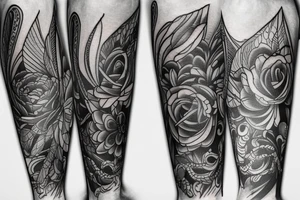 leg tattoo tattoo idea