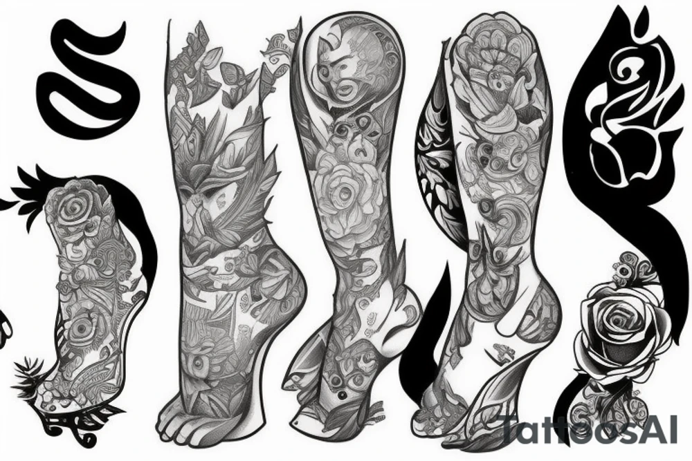 leg tattoo tattoo idea