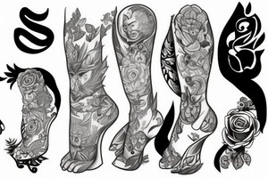 leg tattoo tattoo idea