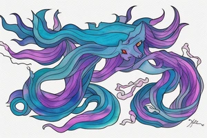 Suicune on a lake tattoo idea