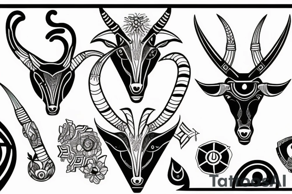 Capricorn tattoo idea