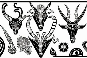 Capricorn tattoo idea