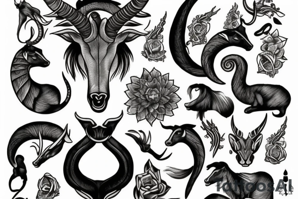 Capricorn tattoo idea