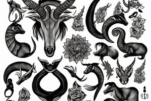Capricorn tattoo idea