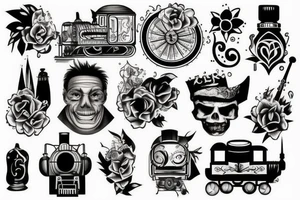 Train tattoo idea