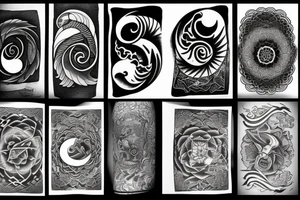 yin and yang tattoo idea