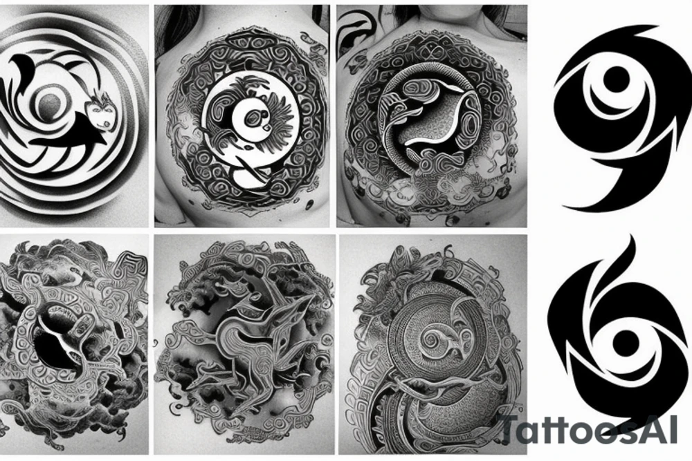 yin yang tattoo idea