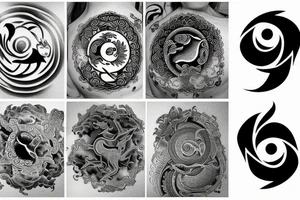 yin yang tattoo idea