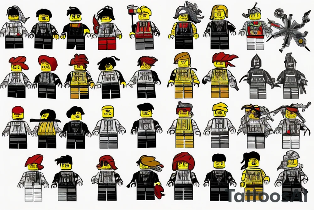 lego blocks that fit into each other. tattoo idea