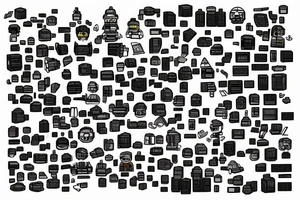 lego blocks that fit into each other. tattoo idea