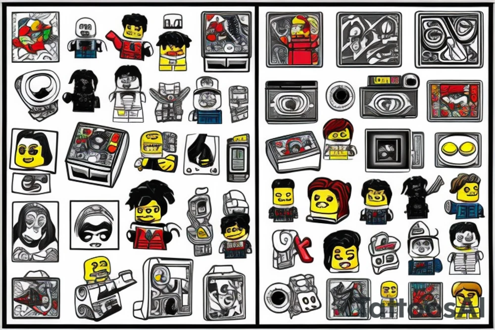 Lego block tattoo idea