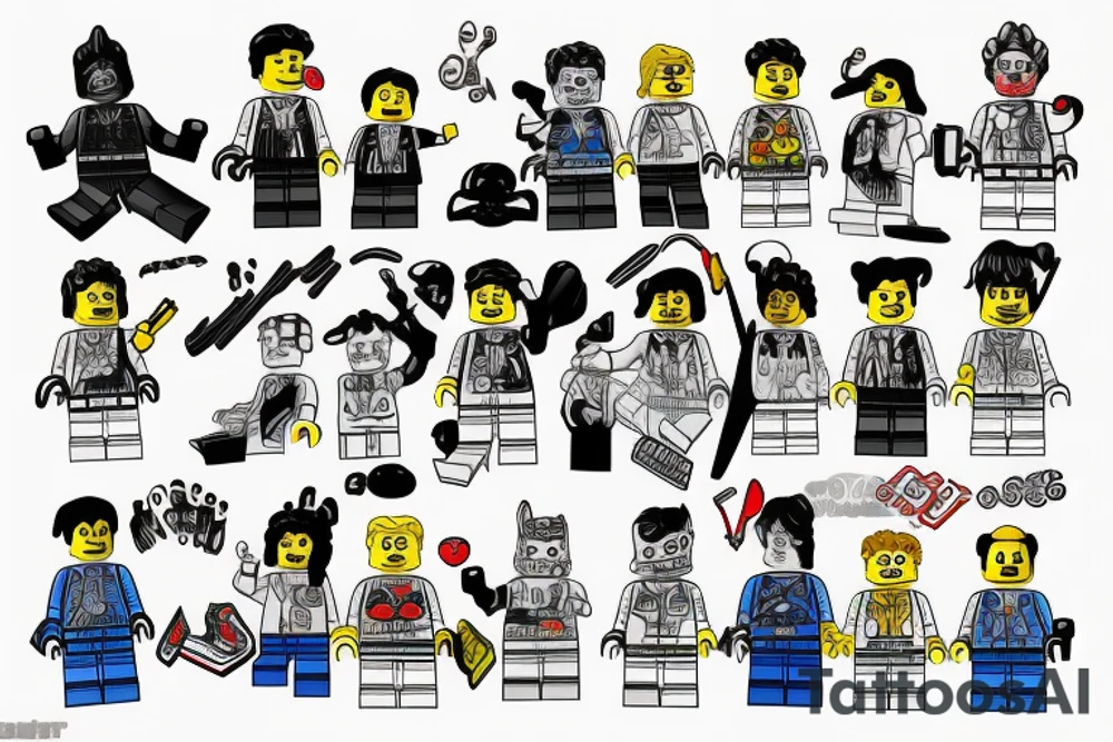 Lego block tattoo idea