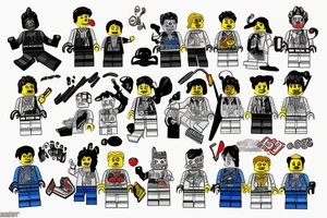Lego block tattoo idea