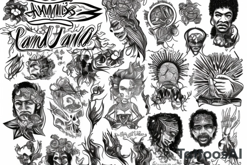 Jimi handrix tattoo idea