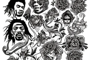 Jimi handrix tattoo idea