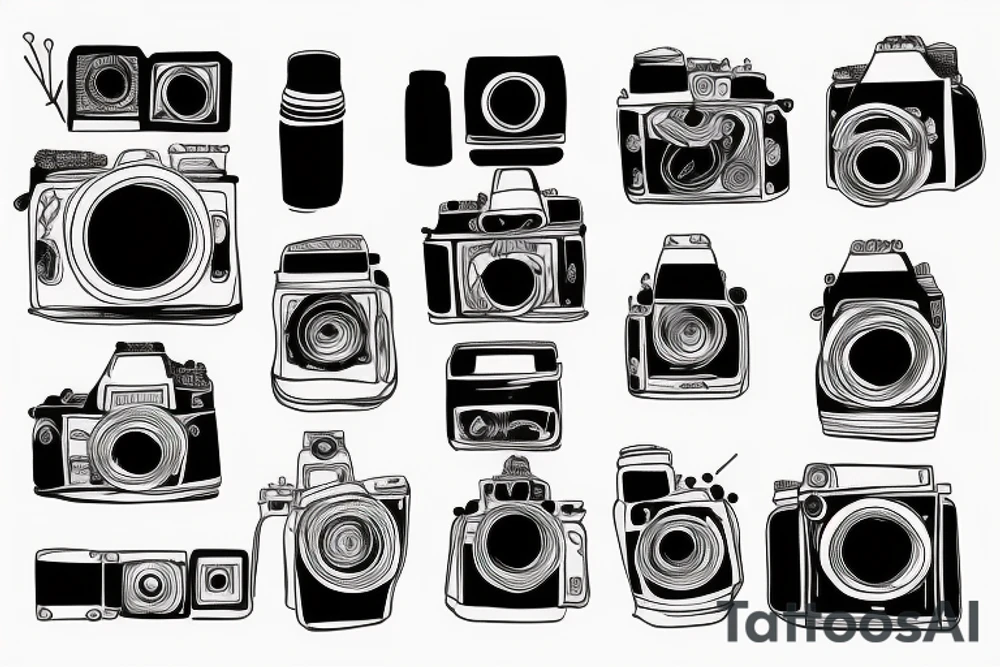 Camera Smile tattoo idea