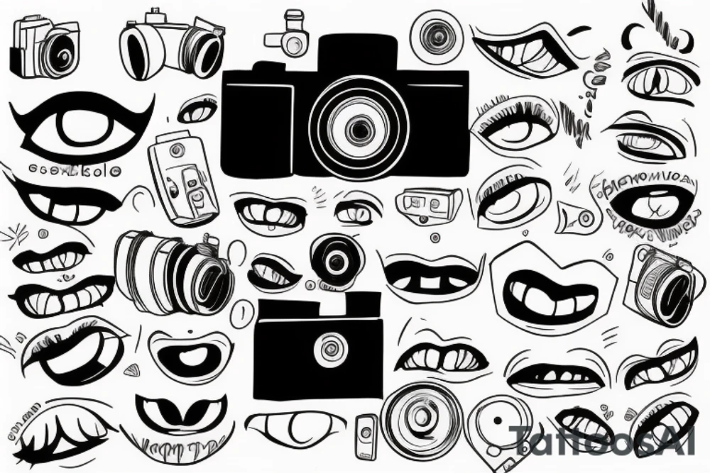 Camera Smile tattoo idea