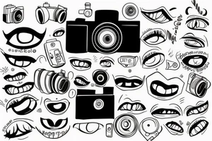 Camera Smile tattoo idea
