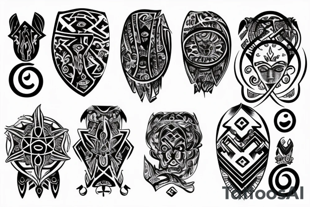 touareg symbols tattoo idea