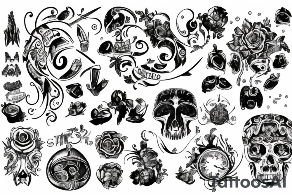 dwa słoniki tattoo idea