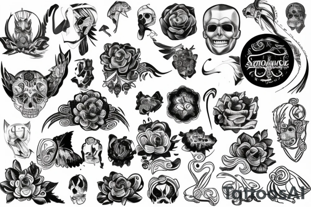 dwa słoniki tattoo idea