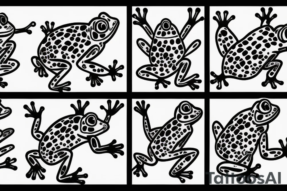 dancing frog tattoo idea