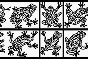 dancing frog tattoo idea